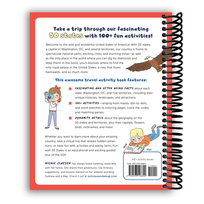 Explore the 50 States: A Fun-Filled Activity Book for Kids about the United States (Spiral Bound) - Korvel