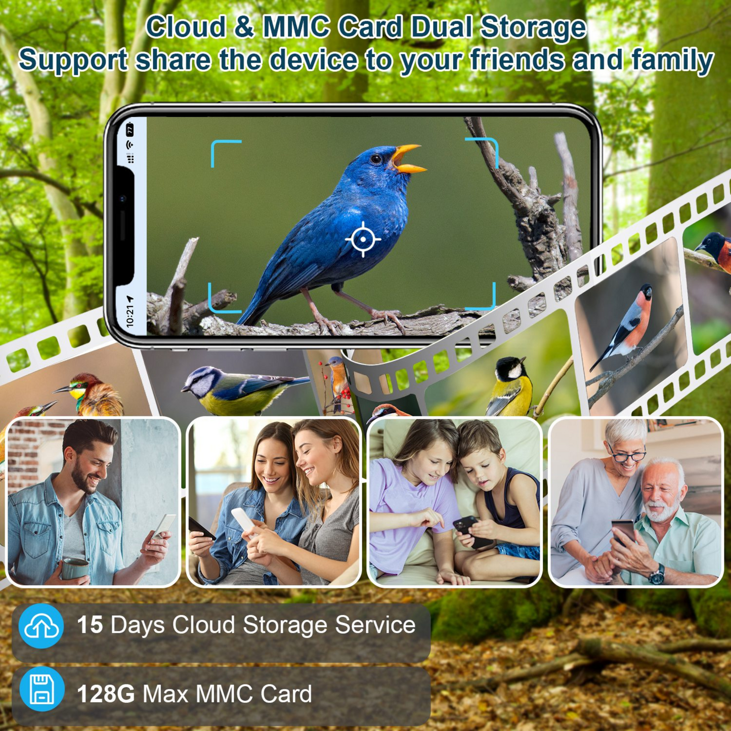GBruno Smart Bird Feeder with HD Camera