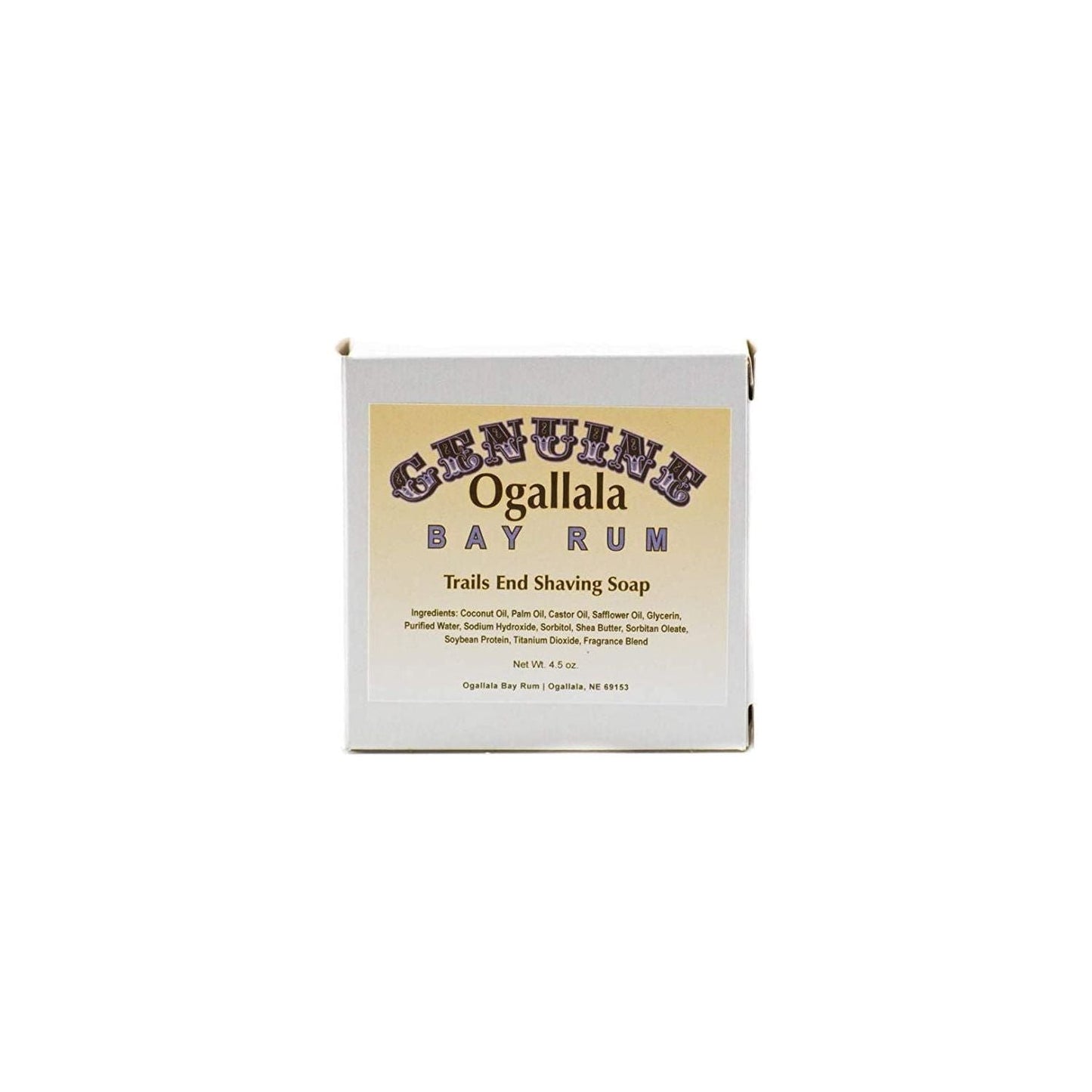 Savon à raser Ogallala Bay Rum Trails End - 4,5 oz