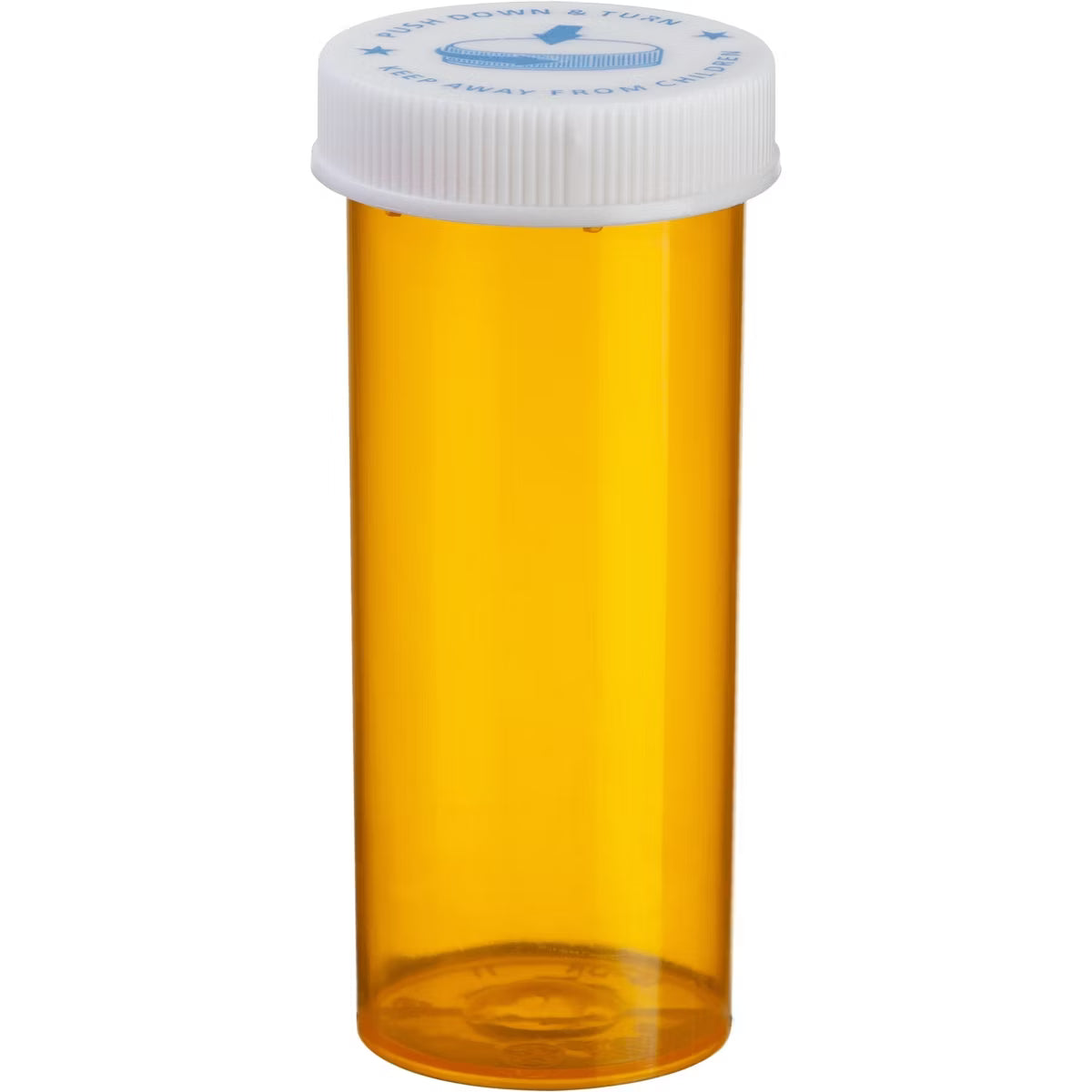 Flacon d'ordonnance Amber ColorSafe avec bouchon résistant aux enfants - 8 dram