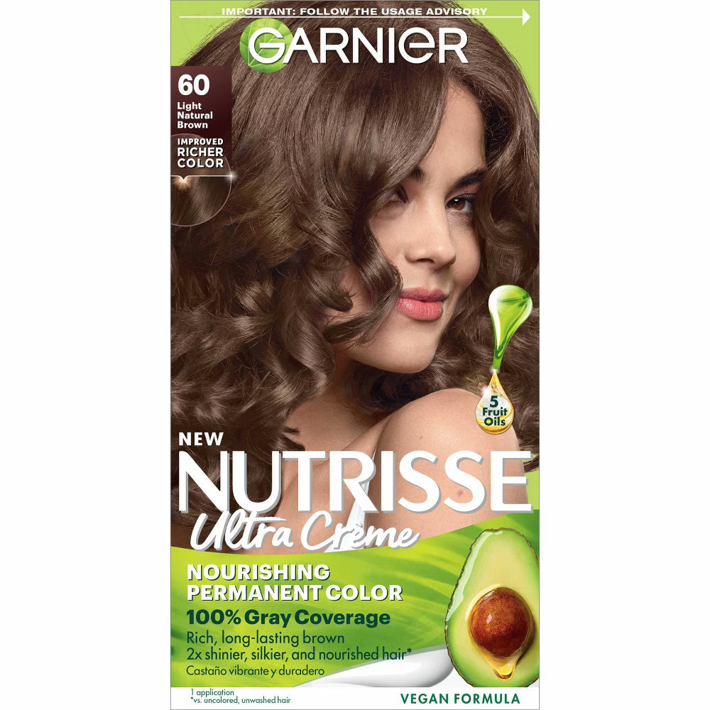Garnier Nutrisse Ultra Color Crème Colorante Nourrissante 60 Châtain Naturel Clair