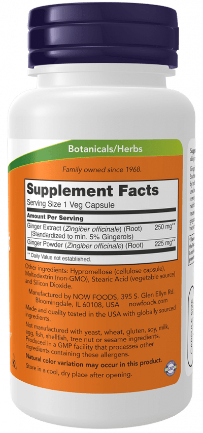 Ginger Root Extract 250 mg – Traditional Herbal Supplement