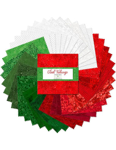 Glad Tidings - 5 Karat Gems Fabric Squares