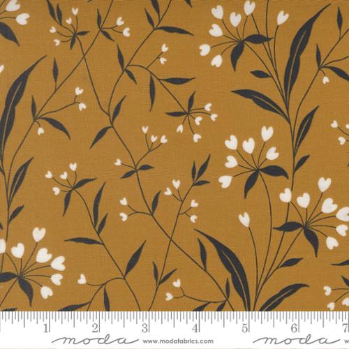 Tissu en coton doré Arabesque Highland - 44"/45" par yard