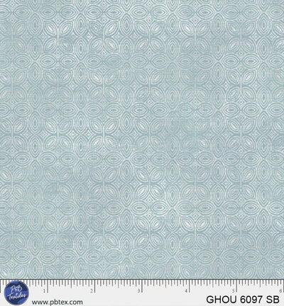 Golden Hour Sky Blue Tiled Geo Cotton Fabric - 44"/45" Per Yard