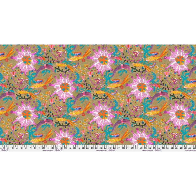 Tissu en coton Goldfish Star Gold Colori 44"/45" par yard