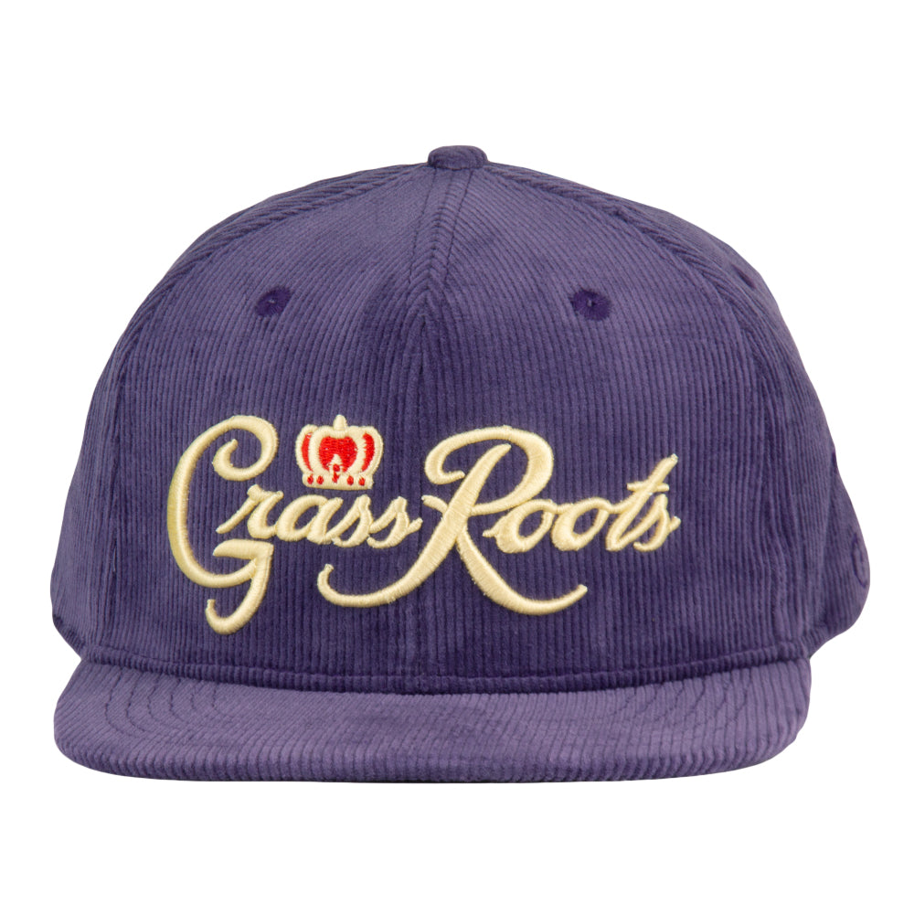 Gorra Snapback de Pana Púrpura Royal Roots