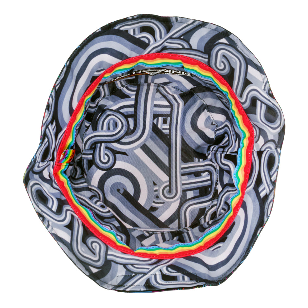 Chapeau seau réversible Black Rainbow V2 DSOTM Pink Floyd