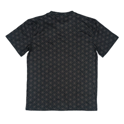 Camiseta Negra Flor de la Vida