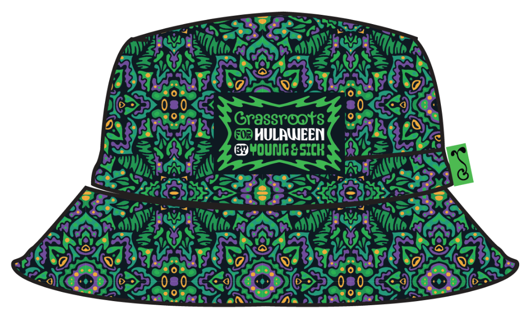 Sombrero de Cubo Púrpura Swamphead Hulaween 2024