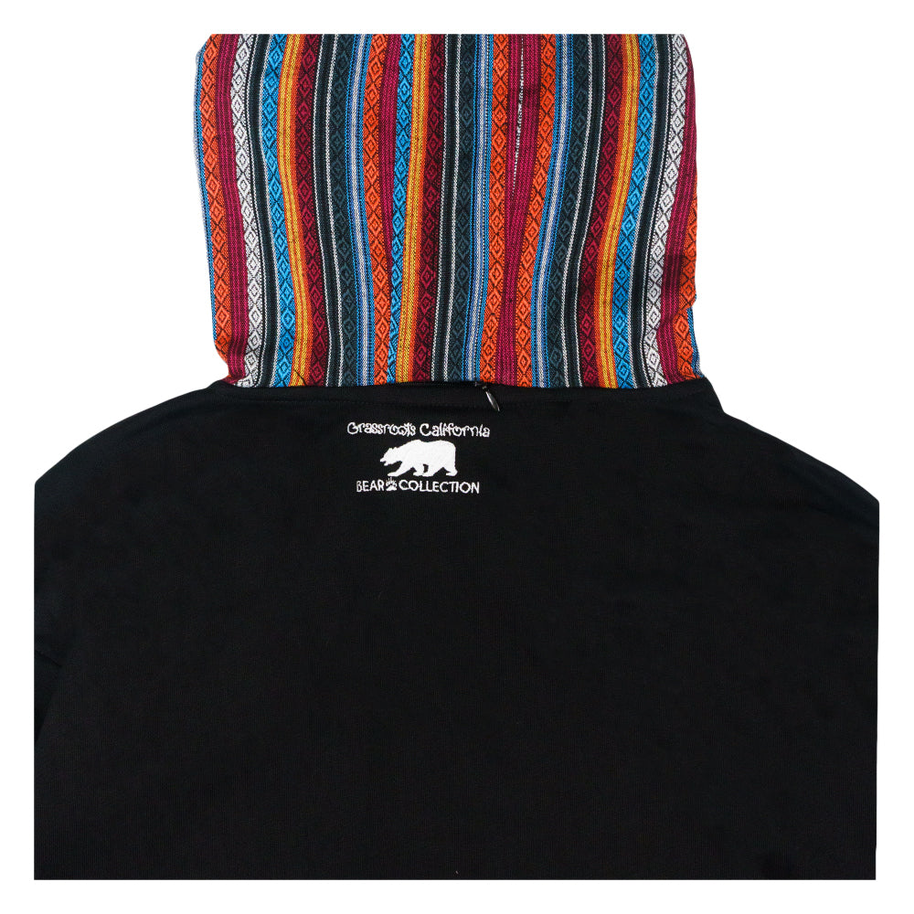 Sudadera con capucha alta negra Taos Bear desmontable