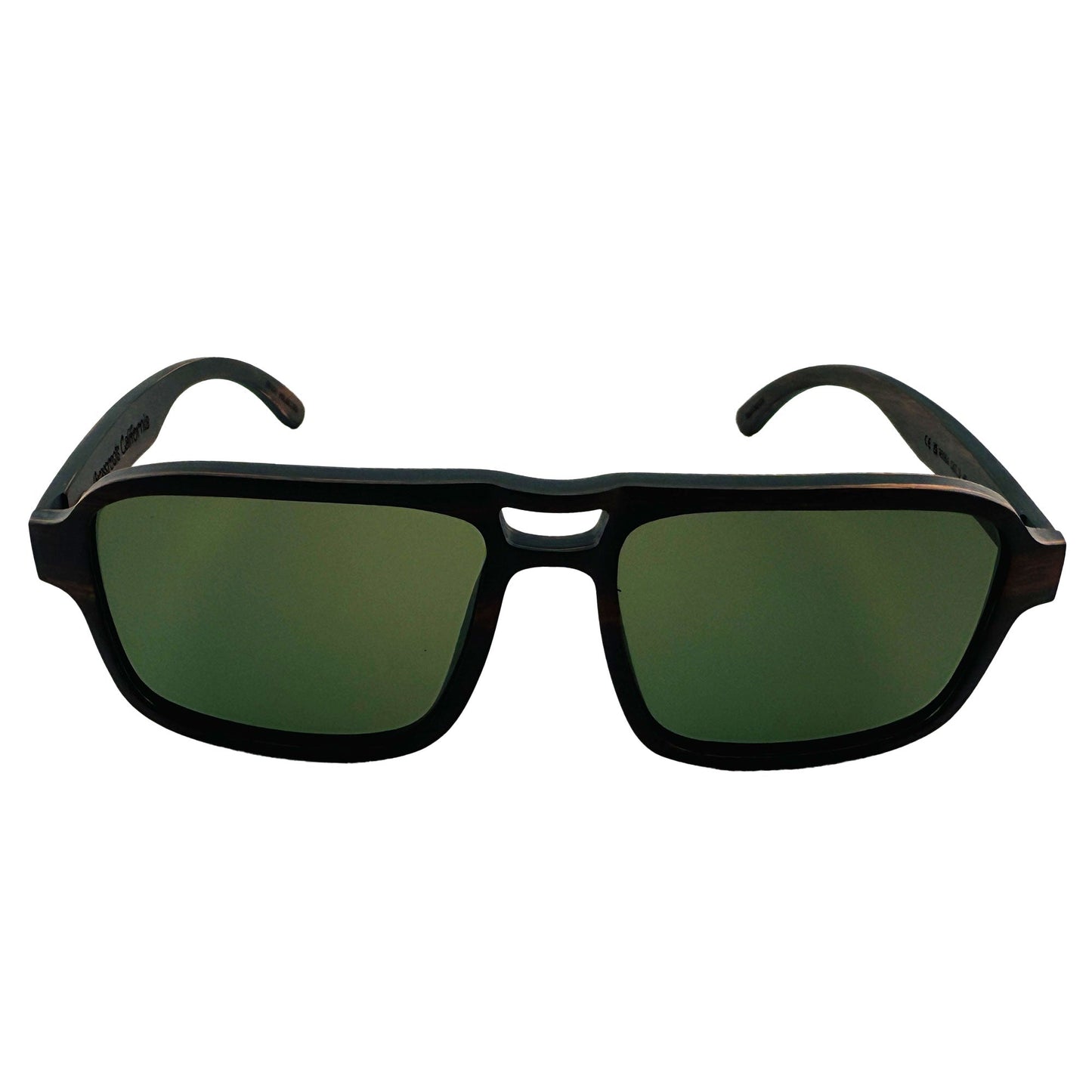 TMBR Jerry Garcia Vintage Black Sunglasses with Green Lenses