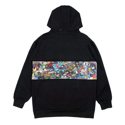 Vincent Gordon Cartoon Gumbo Black Tall Pullover Hoodie - Korvel