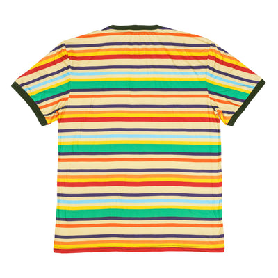 Dia De Los Muertos Sugar Skull Striped T Shirt - Korvel