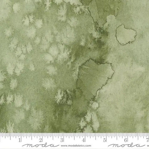 Tela de Acuarela Cypress Flow Green Desert Oasis - 44"/45" por Yarda