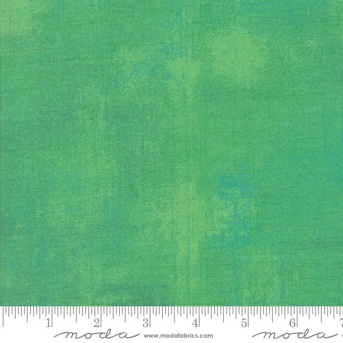 Green Grunge Basics Jade Cream Fabric - 44/45" Per Yard