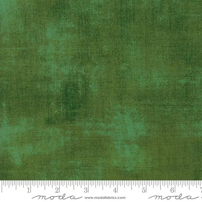 Green Grunge Basics Pine Fabric - 44/45" Per Yard