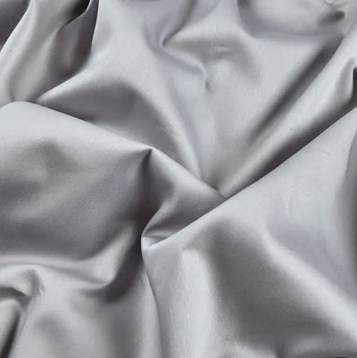 Premium Grey Cotton Sateen Wideback Fabric Per Yard