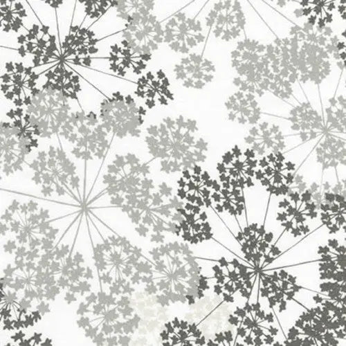 Tissu en coton large Grey Fog Blueprint Basics