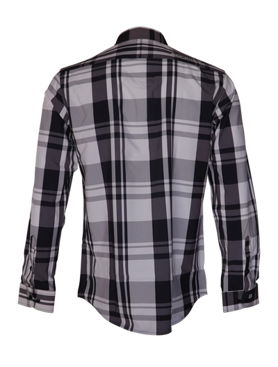 The Titan - Black Pattern Long Sleeve Shirt