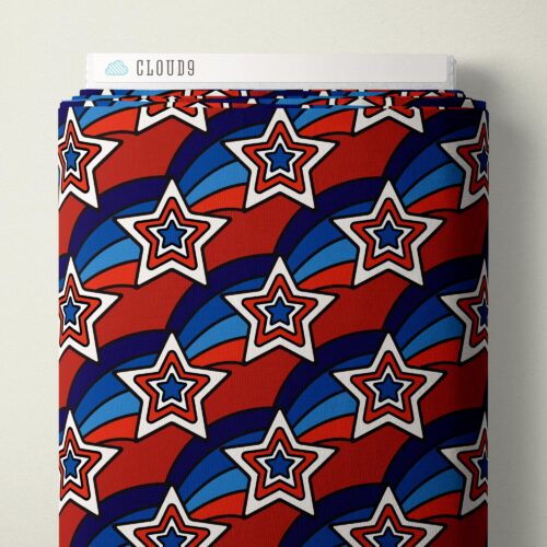 Groovy Stars Pop Stars QC Cotton Fabric - 44"/45" Per Yard