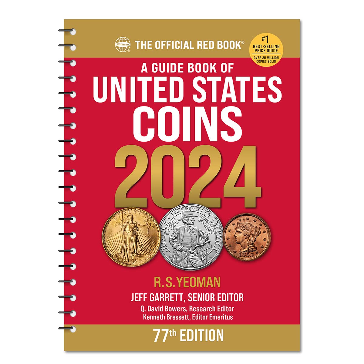 Guide Book of United States Coins 2024 (Spiral Bound) - Korvel