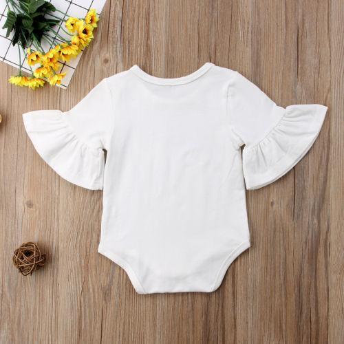 Bodysuit de Luxe Moderne pour Fille avec Manches Évasées