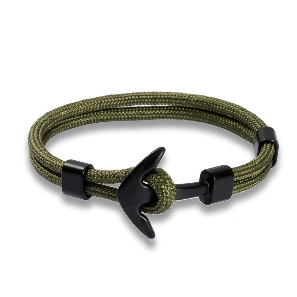 Bracelet Ancre en Acier Inoxydable de Luxe pour Hommes
