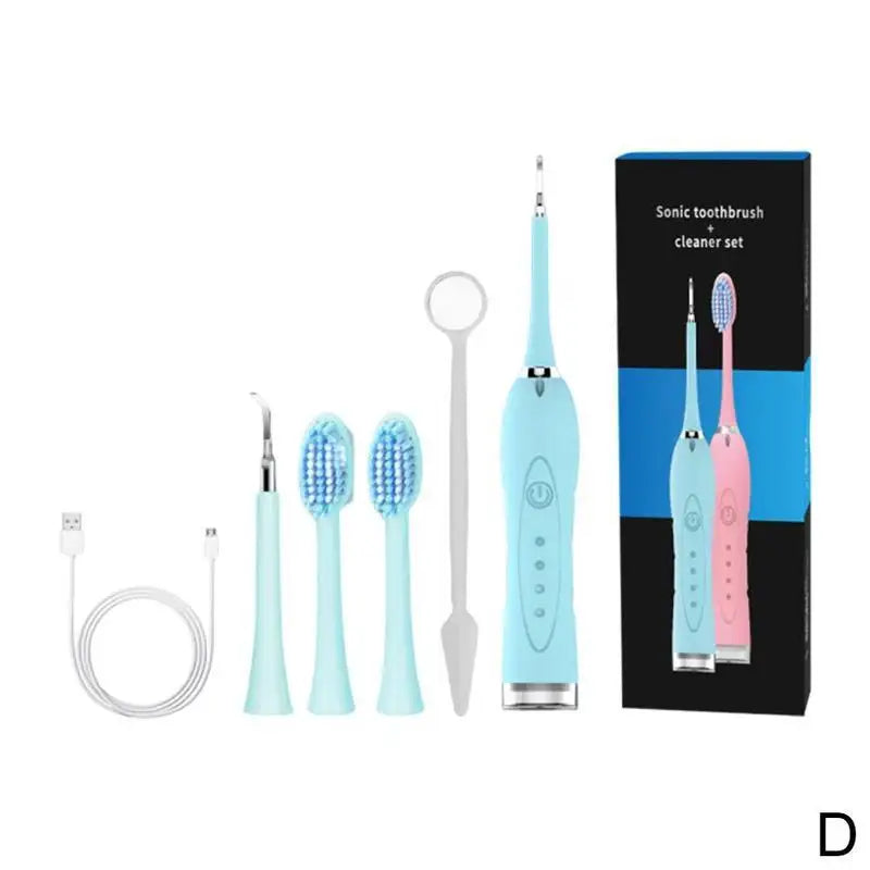 Electric Tartar Remover Tartar Ultrasonic Whitening USB Rechargeable Tooth Cleaner Portable Household Dental Calculus Remover - Korvel
