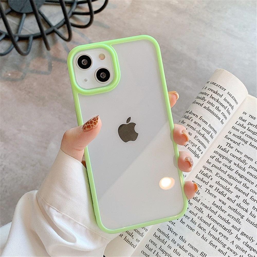 Funda de Bumper de Silicona Premium a Prueba de Golpes para iPhone