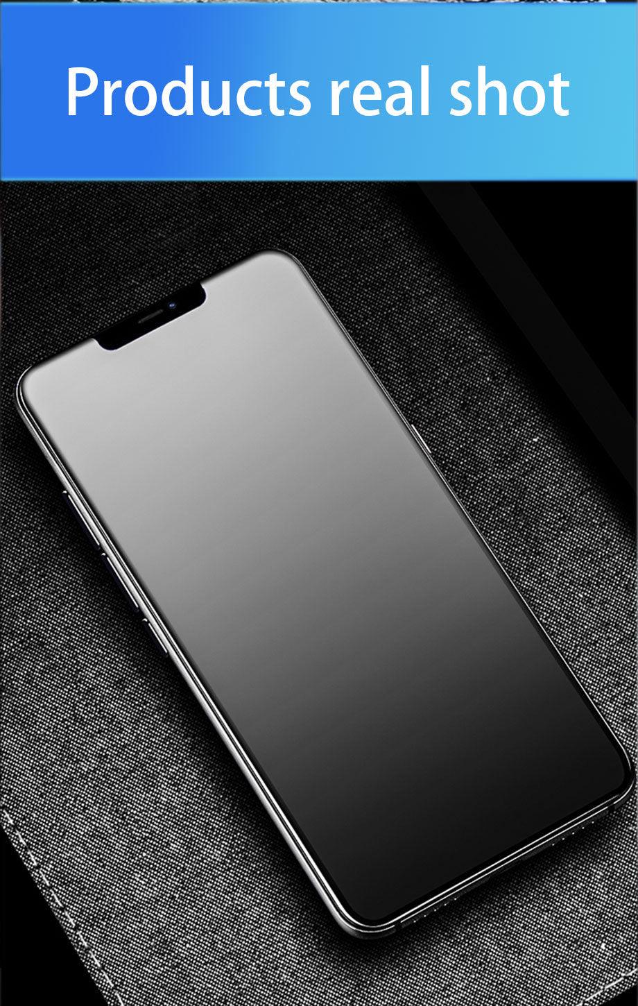Protecteur d'écran en verre trempé pleine couverture premium pour iPhone