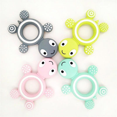 Cute Turtle Silicone Teether for Babies - Safe & Fun