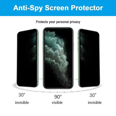 3-Pack Privacy Tempered Glass Screen Protectors for iPhone