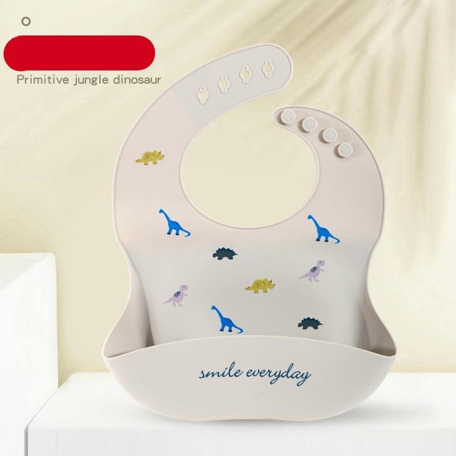 Bib de Silicona para Bebés con Pocket para Comida - Impermeable y Fácil de Limpiar