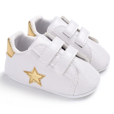 Premium Newborn Star First Walkers - Soft Sole Sneakers