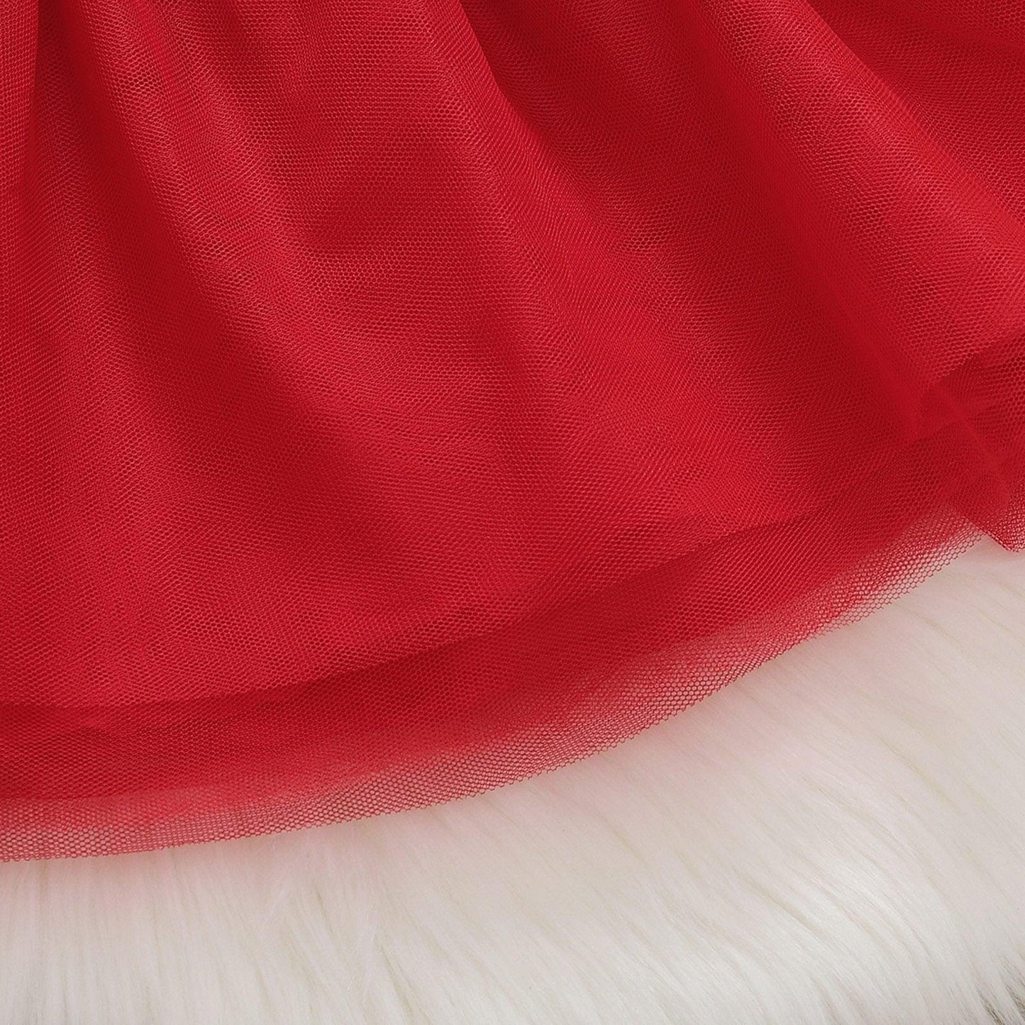 Vestido y diadema a rayas de Santa para niñas bebés en Navidad