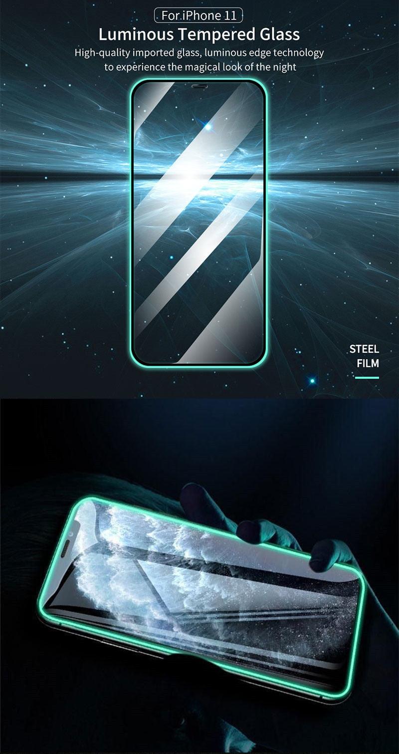 Luminous Tempered Glass Screen Protectors for iPhone
