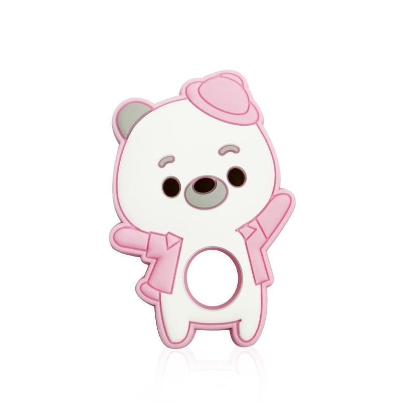 Silicone Bear Teether for Infants - Safe and Fun