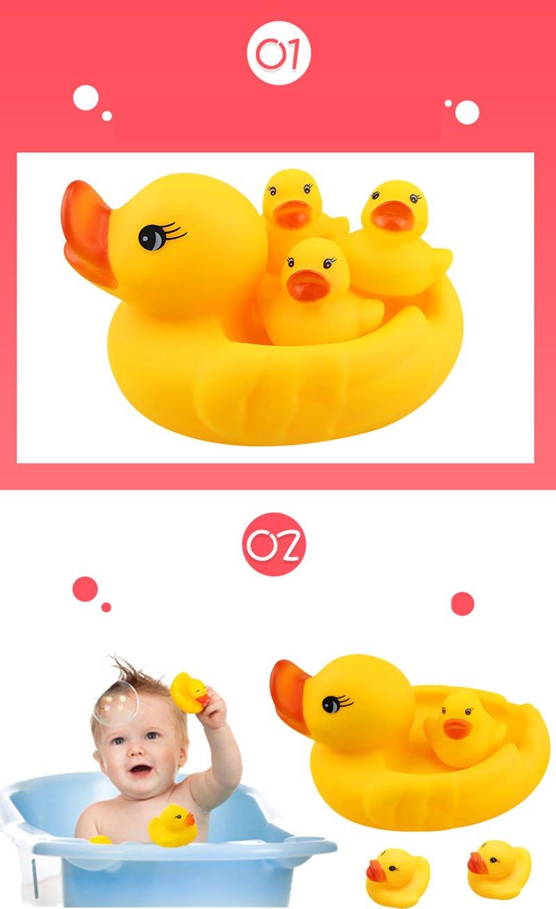Conjunto de Juguetes de Baño de Patito Flotante Lindos para Niños