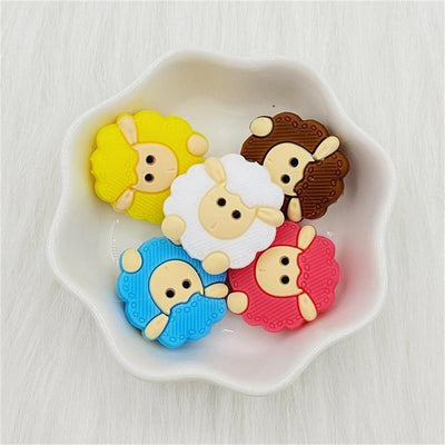5pcs Animal Cartoon Silicone Teething Toys for Newborns