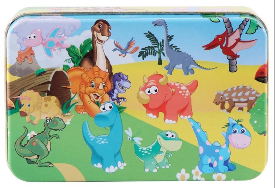 Puzzle en bois cartoon d'animaux de 60 pièces pour enfants