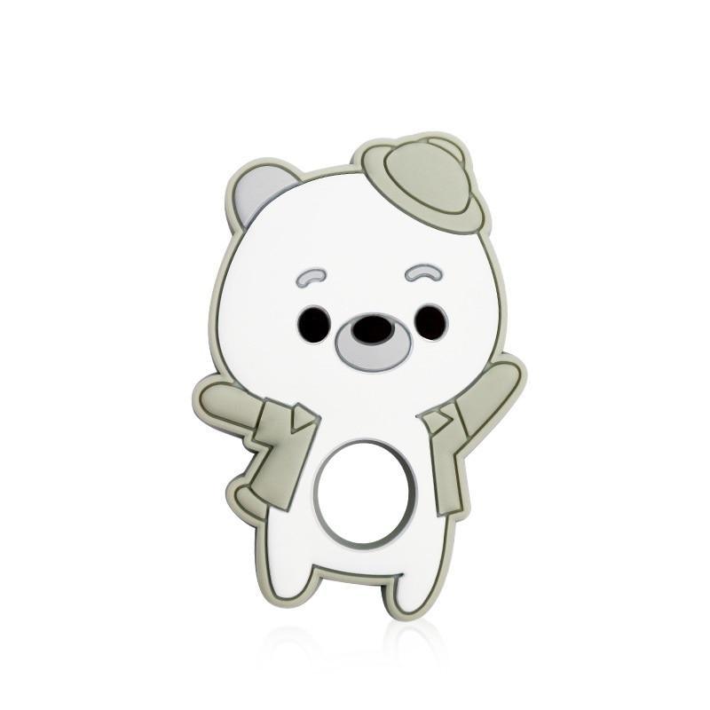 Silicone Bear Teether for Infants - Safe and Fun