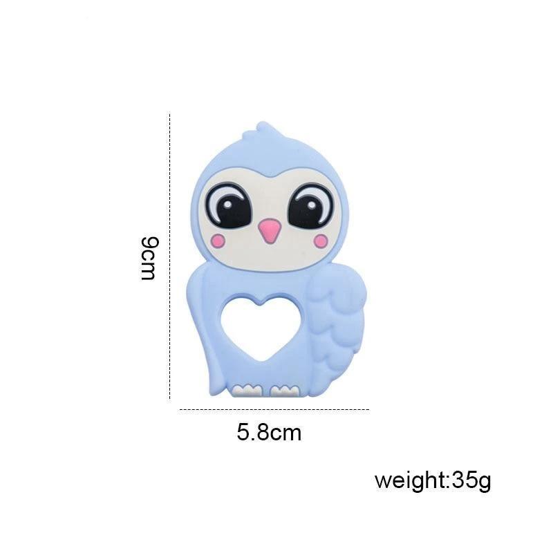 Premium Silicone Baby Teether Toy - Owl Design