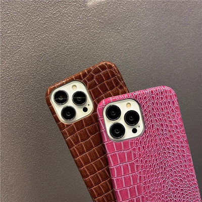 Coque en cuir véritable pour iPhone 13 Pro - Design de luxe