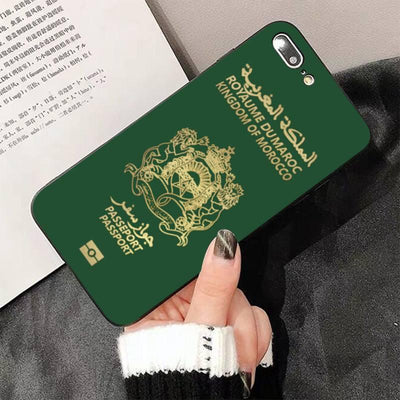 Coque de téléphone Fashion Passport pour iPhone - Protection élégante
