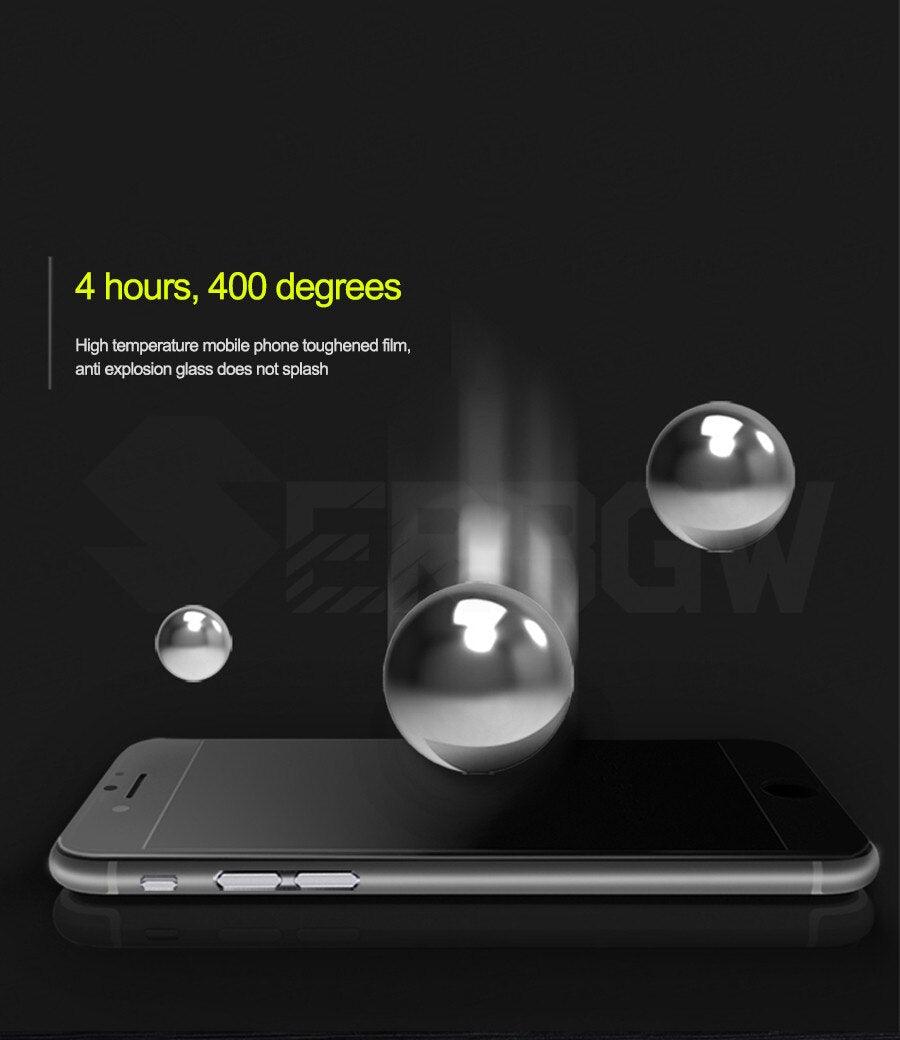 Verre trempé incurvé 9D pour iPhone 7/8 Plus