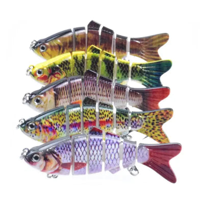 10cm 16.5g Multi-section Lure With Ring Beads Simulation Luya Multi-section Lure Submerged Bionic 6-section Lure - Korvel
