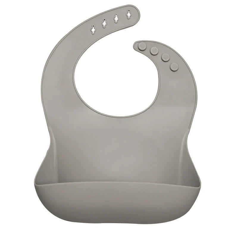 Bibs de alimentación de silicona a la moda para recién nacidos