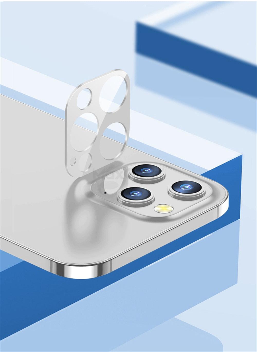Protector de Lente de Cámara de Vidrio Templado para iPhone 12 y 11 Series