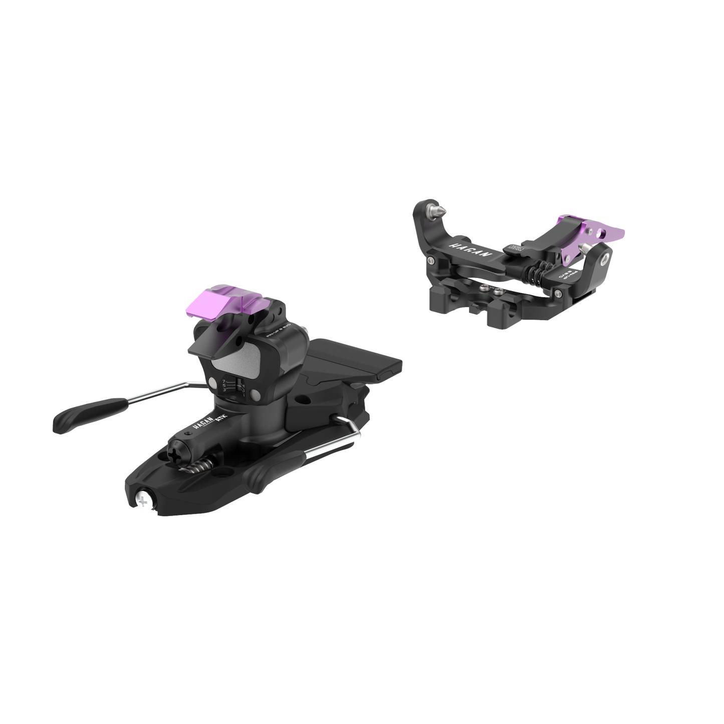 HAGAN Pin Up 8 EVO Ski Bindings - Ultimate Performance for Lighter Skiers - Korvel